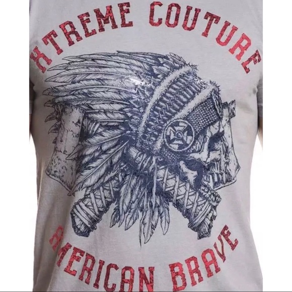XTREME COUTURE by AFFLICTION T-Shirt AMERICAN BRAV - Picture 4 of 6